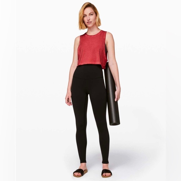 Lululemon Muscle Love Crop Tank *Fade in Washed Brick Rose W1BP9S - Picture 9 of 9